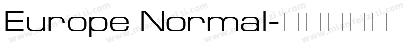 Europe Normal字体转换
